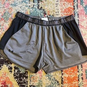 Under armour Play Up 2.0 Women's Shorts, Carbon Heather/Black - Size xl
